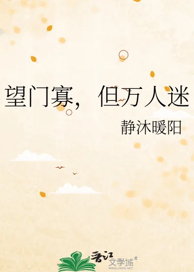 《望门寡,但万人迷》小说封面